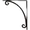 Ekena Millwork Legacy Wrought Iron Bracket, (Triple center brace), Antiqued Bronze 2"W x 12"D x 15"H BKTM02X12X15TLEABZ - alternate 2